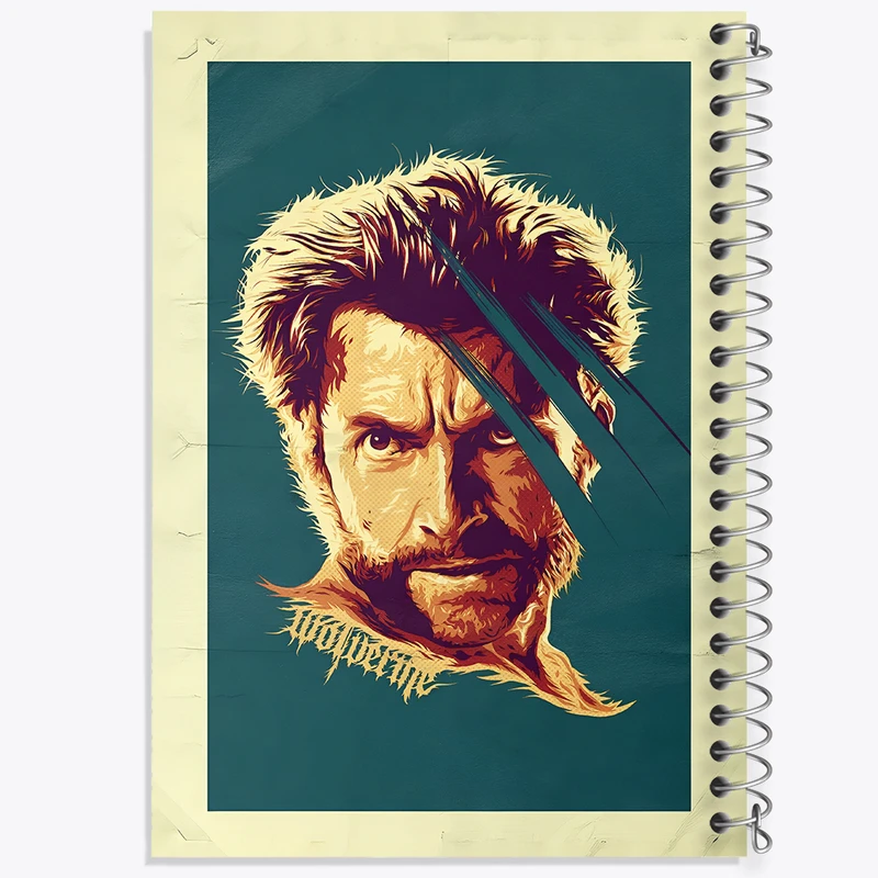 دفتر نقاشی 50 برگ خندالو طرح ولورین (The Wolverine) کد N5735