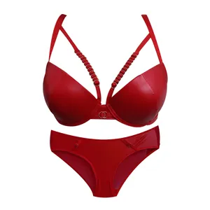 ست شورت و سوتین زنانه مدل چرمی حلقه-rd