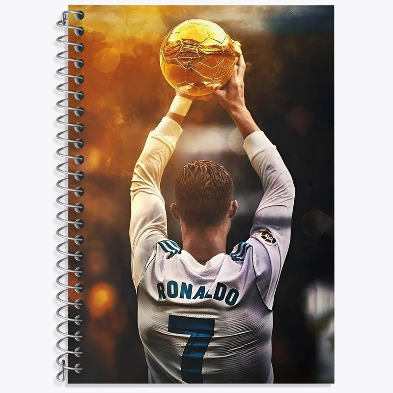 دفتر زبان 50 برگ خندالو مدل دو خط طرح کریستیانو رونالدو کد N2816