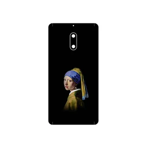 MAHOOT Girl with a Pearl Earring of Vermeer Cover Sticker for Nokia 6