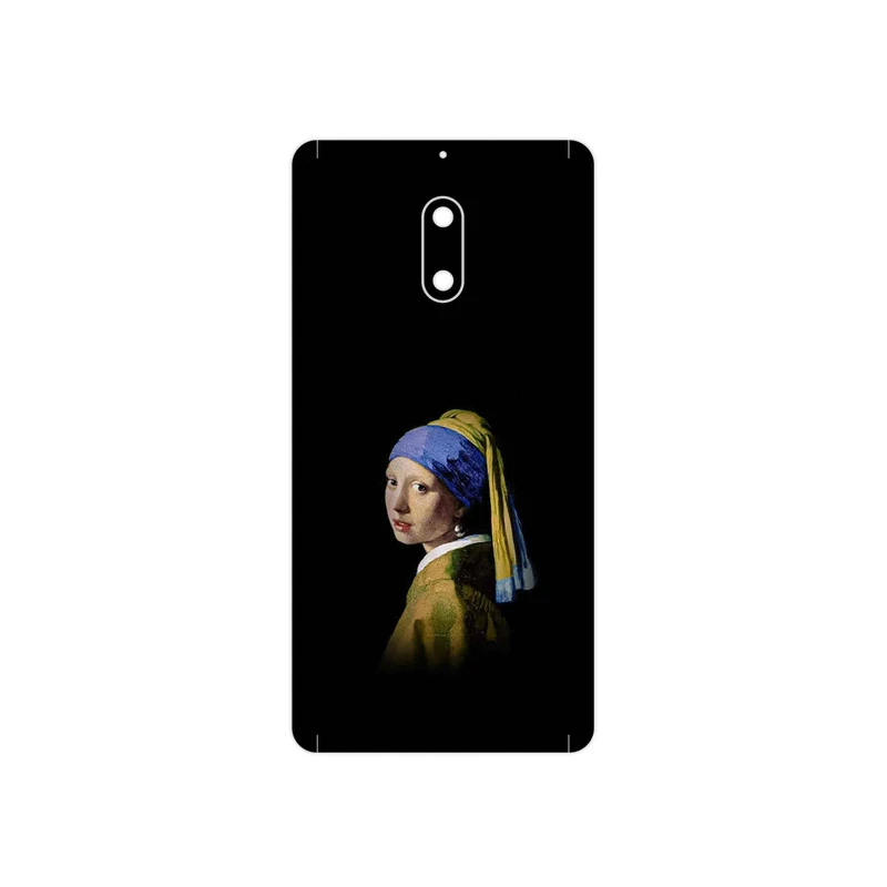 برچسب پوششی ماهوت مدل Girl with a Pearl Earring of Vermeer مناسب برای گوشی موبایل نوکیا 6
