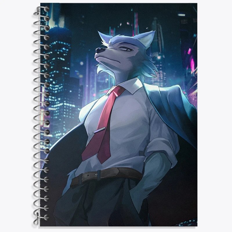 دفتر زبان 50 برگ خندالو مدل سه خط طرح لگوشی انیمه بیستارز کد 33457