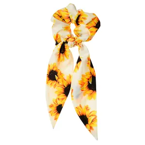 کش مو زنانه دلنار گالری مدل اسکرانچی آفتابگردان W