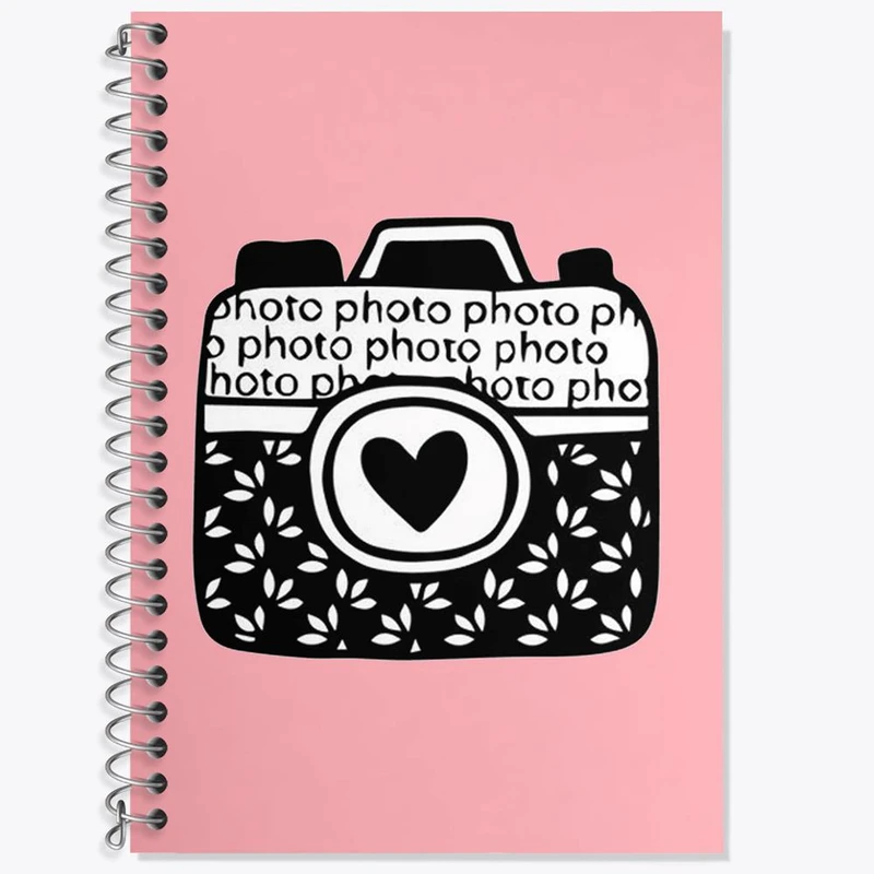 دفتر زبان 50 برگ خندالو مدل دو خط طرح دوربین کد 1693