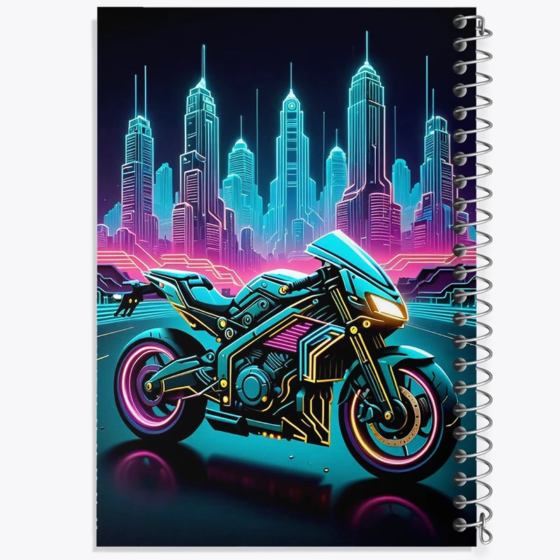 دفتر شطرنجی 50 برگ خندالو مدل موتور سیکلت کد N1658