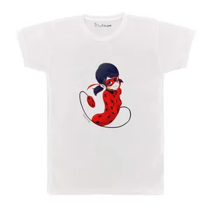 تی شرت بچگانه پرمانه طرح دختر کفشدوزکی کد pmt.5261