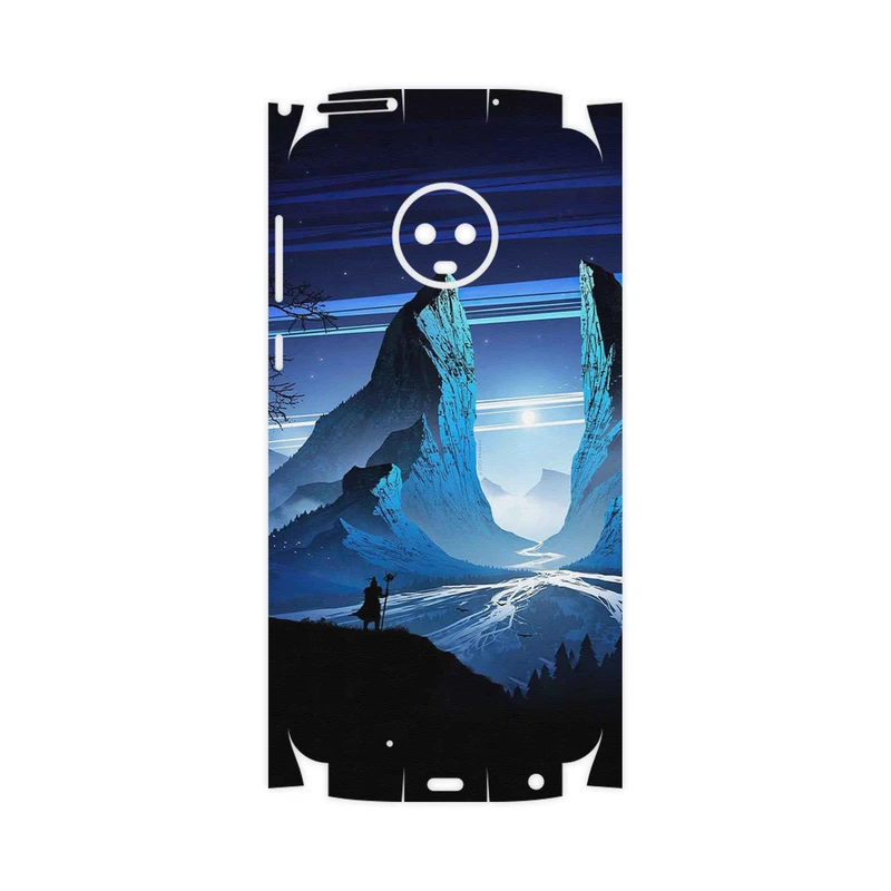 برچسب پوششی ماهوت مدل Blue Mountains Digital Art-FullSkin مناسب برای گوشی موبایل موتورولا Moto G6