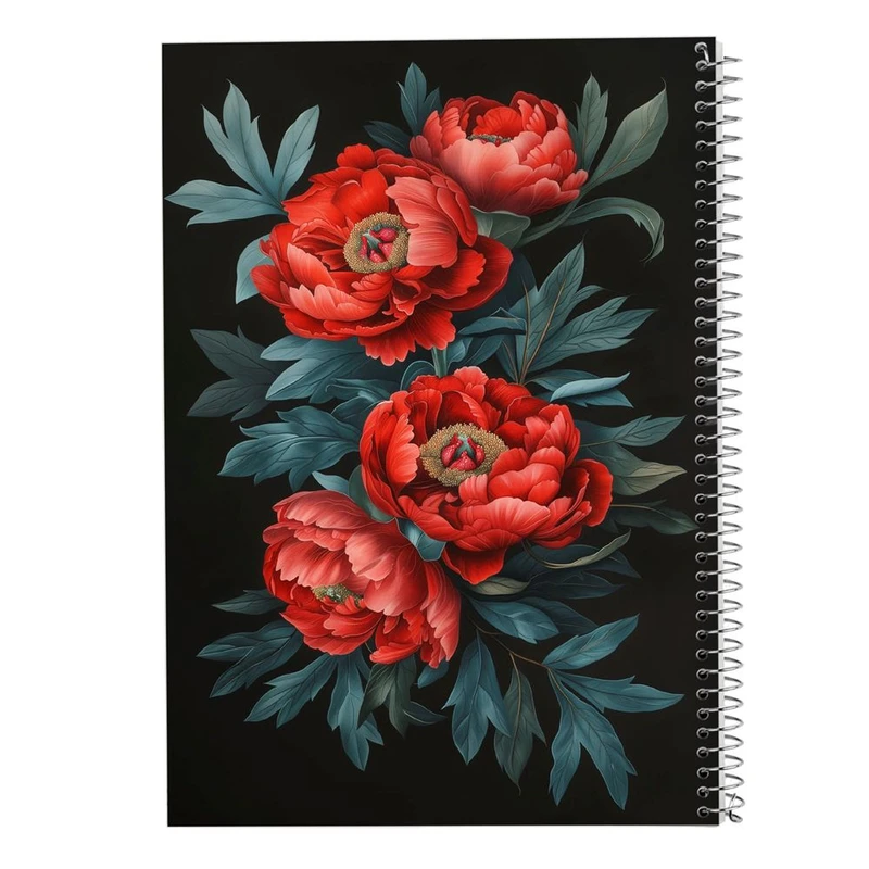 دفتر شطرنجی 50 برگ مدوپد طرح گل کد DF15911