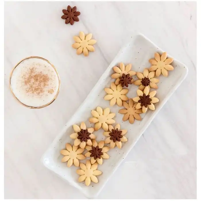 قالب شیرینی به گز مدل گل مینا مجموعه 3 عددی