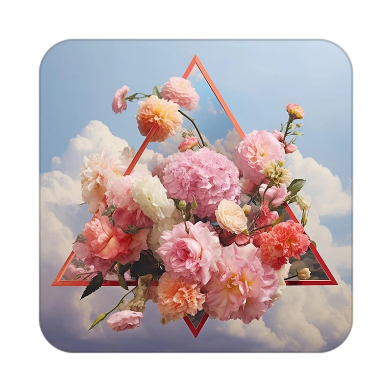 زیر لیوانی کاکتی طرح گل مدل mp16243