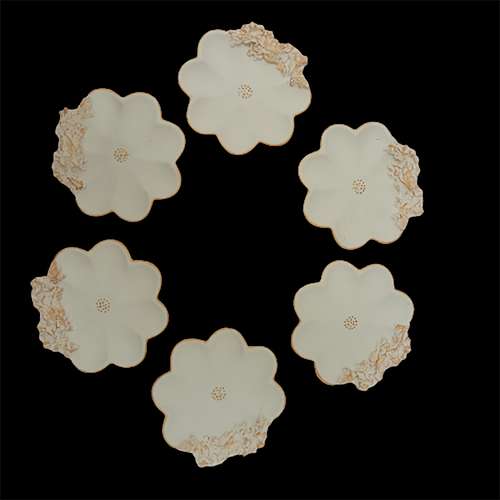 مجموعه ظروف هفت سین 6 پارچه مدل  نعلبکی کد 28