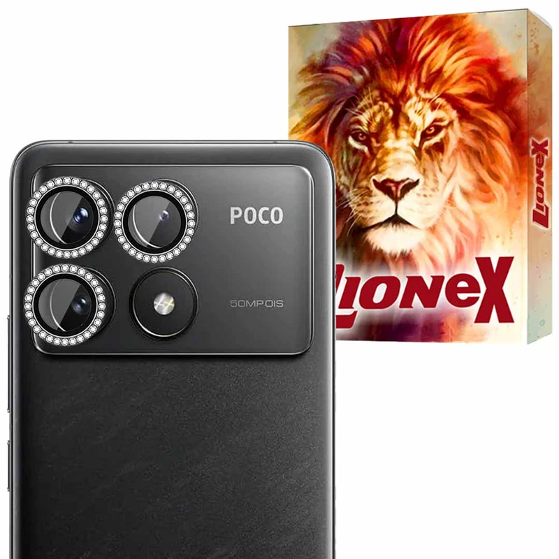محافظ لنز دوربین شیشه‌ای لایونکس مدل NRIL20 مناسب برای گوشی موبایل شیائومی Poco F6 Pro 5G / Redmi K70 Pro 5G