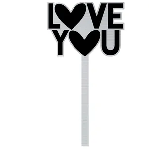 تاپر کیک مدل love you