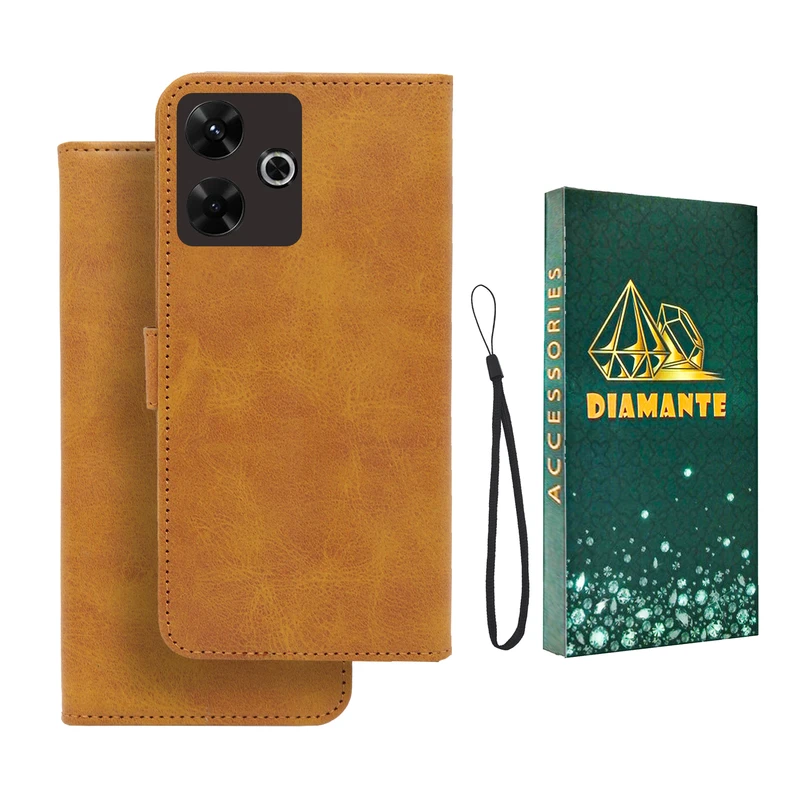 کیف کلاسوری دیامانته مدل Mortand Gn مناسب برای گوشی موبایل شیائومی Redmi13 4G به همراه بندآویز