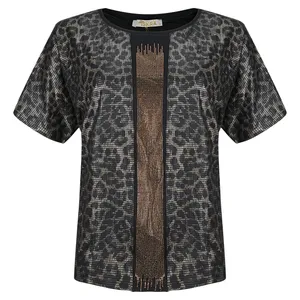 بلوز آستین کوتاه زنانه ایسکرا مدل کریستالی ترک کد 2