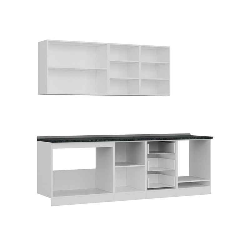 کابینت آشپزخانه مدل B-3 Minar 250 cm مجموعه دو عددی