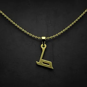 گردنبند طلا 18 عیار زنانه مدوپد مدل حرف ط کد I2-1-1639