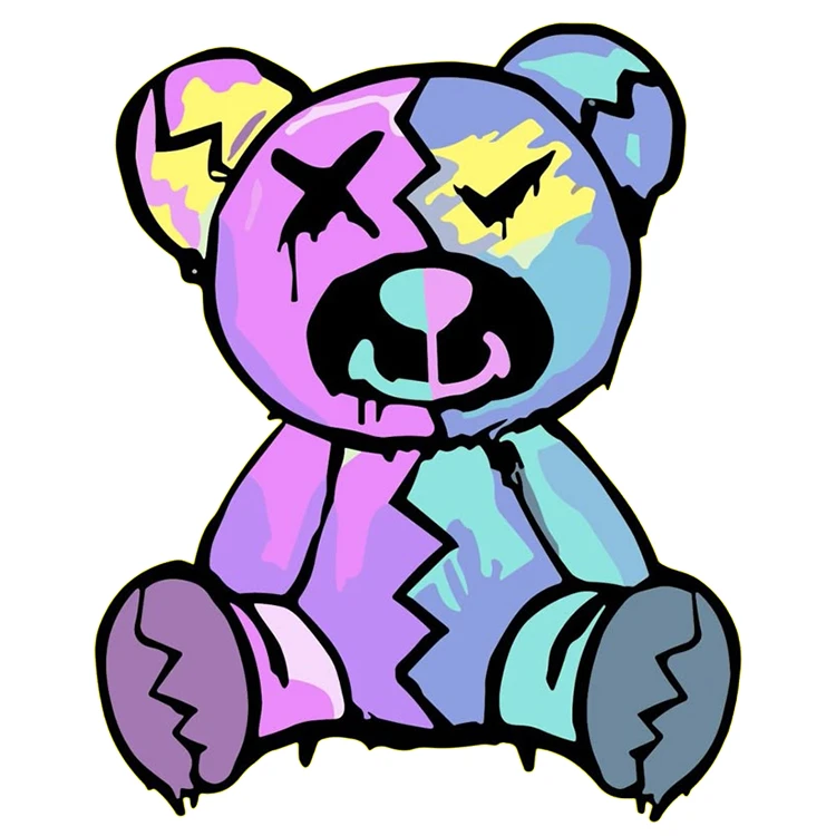 استیکر پارچه و لباس پاد آفرین مدل کارتونی کد S1790