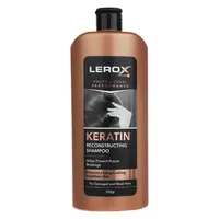 شامپو کراتینه مو لروکس مدل Reconstructing مناسب موهای آسیب دیده و ضعیف وزن 550 گرم