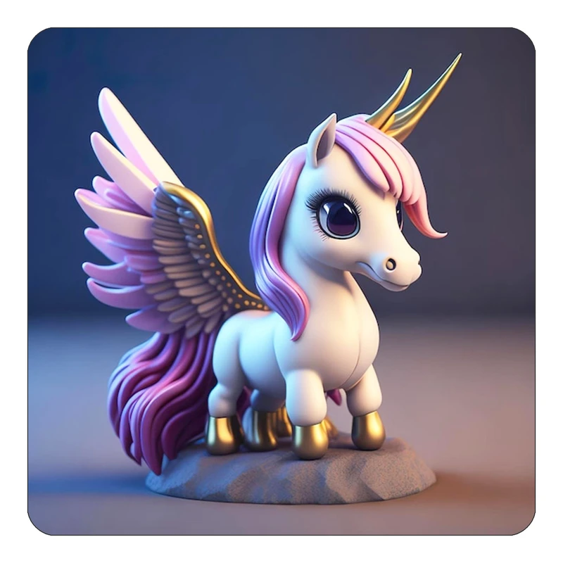 مگنت کاکتی طرح اسب تک شاخ و یونیکورن مدل mp32485