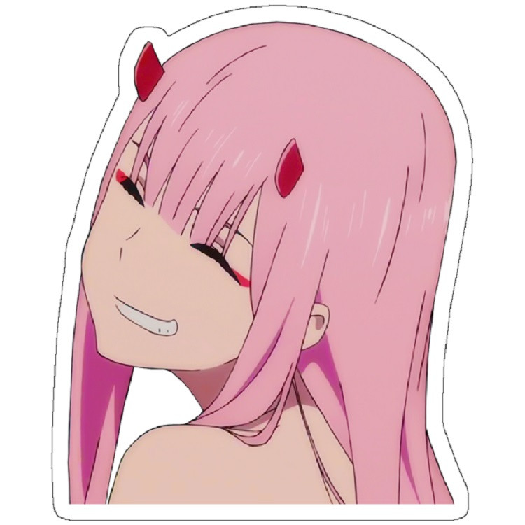 استیکر لپ تاپ مدل Zero Two