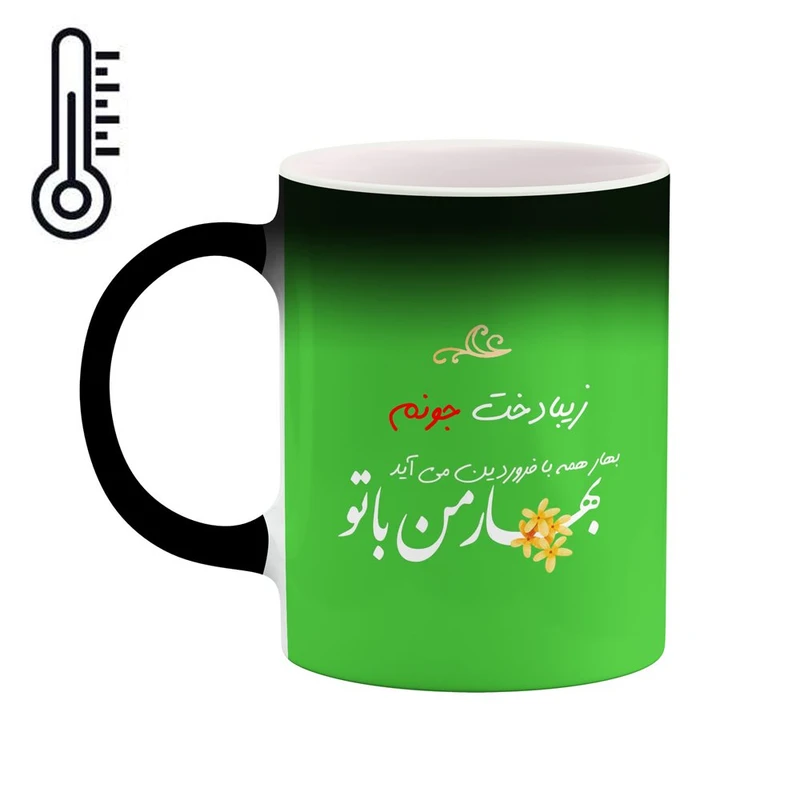 ماگ حرارتی کاکتی طرح اسم زیبادخت مدل عاشقانه کد mgo33259