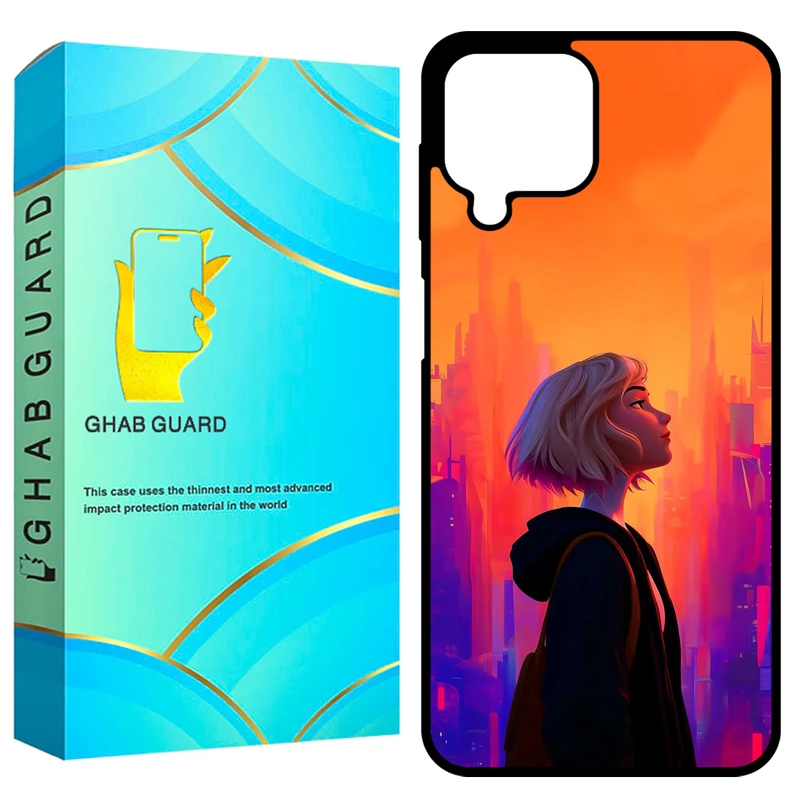 کاور قاب گارد طرح دختر مدل GCHPA224 مناسب برای گوشی موبایل سامسونگ Galaxy A22 4G / M22 4G / M32 4G   