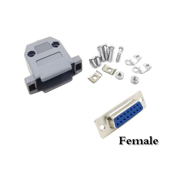 کانکتور سریال مادگی 15 پین مدل DB15-2.Row بسته 2 عددی