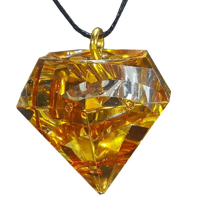 گردنبند دخترانه مدل الماس بزرگ کد 2.5