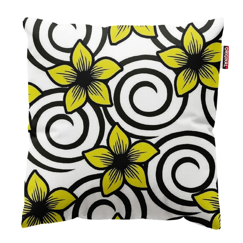  کوسن پاد آفرین طرح گل کد 3894 سایز 30*30 سانتی متر