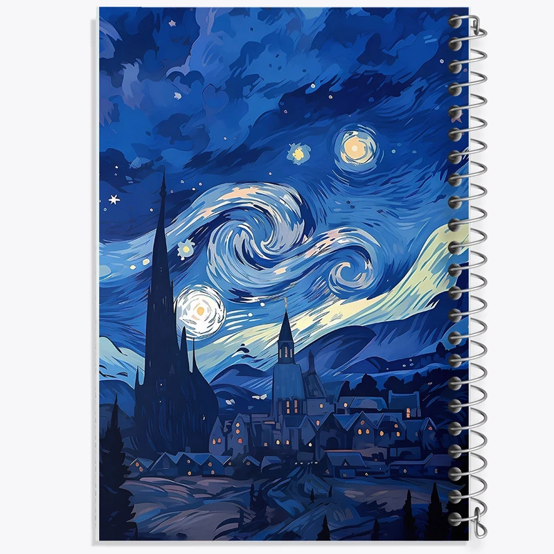 دفتر مشق 50 برگ خندالو طرح شب پر ستاره کد N3817
