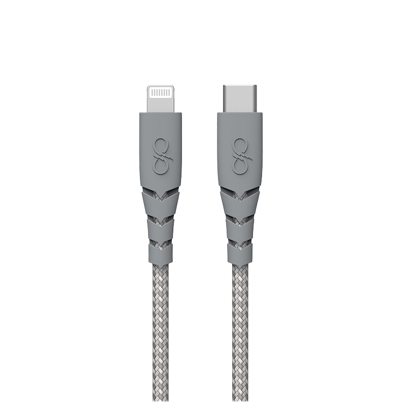نکته خرید - قیمت روز کابل شارژ USB-C به لایتنینگ فورس مدل FPCBLMFIC1.2MRG Ultra-reinforced Cable طول 1.2 متر خرید