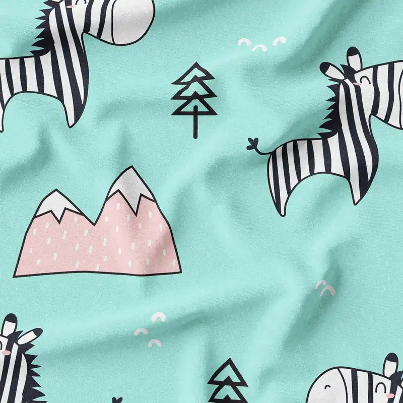 پارچه ملحفه پارچه باما مدل مخمل طرح نوزادی کد 5011886