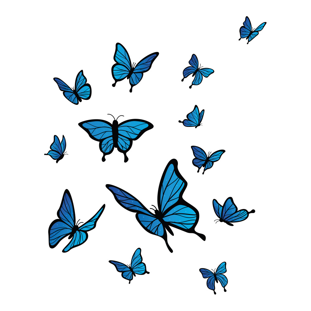 نقد و بررسی استیکر دیواری گراسیپا مدل پروانه ها مجموعه 13 عددی توسط خریداران