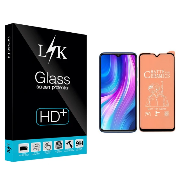 محافظ صفحه نمایش مات ال کی مدل Hard glass مناسب برای گوشی موبایل شیائومی Redmi Note 8 Pro