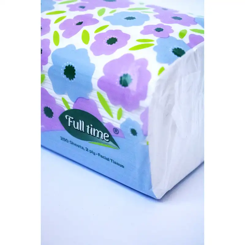 دستمال کاغذی 250 برگ فول تایم مدل اقتصادی بسته 8 عددی