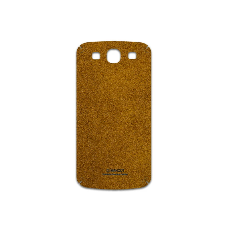 برچسب پوششی ماهوت مدل Brown-Chamois-Leather مناسب برای گوشی موبایل سامسونگ Galaxy S3 Neo