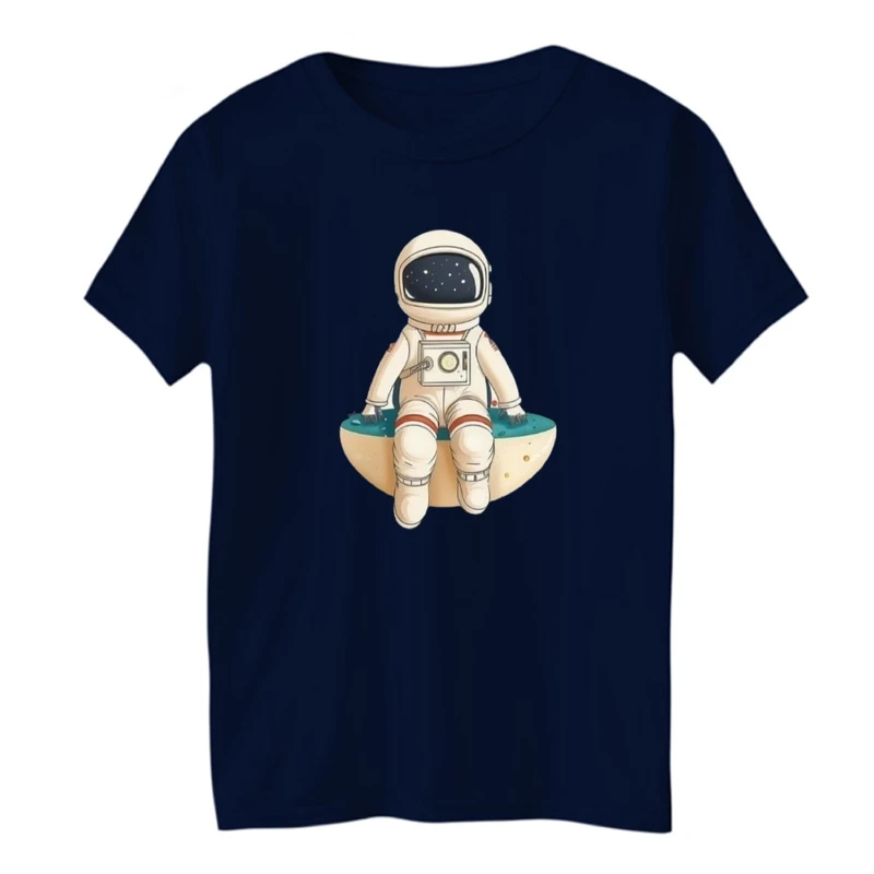 تی شرت آستین کوتاه بچگانه مدل فضانورد کد 002