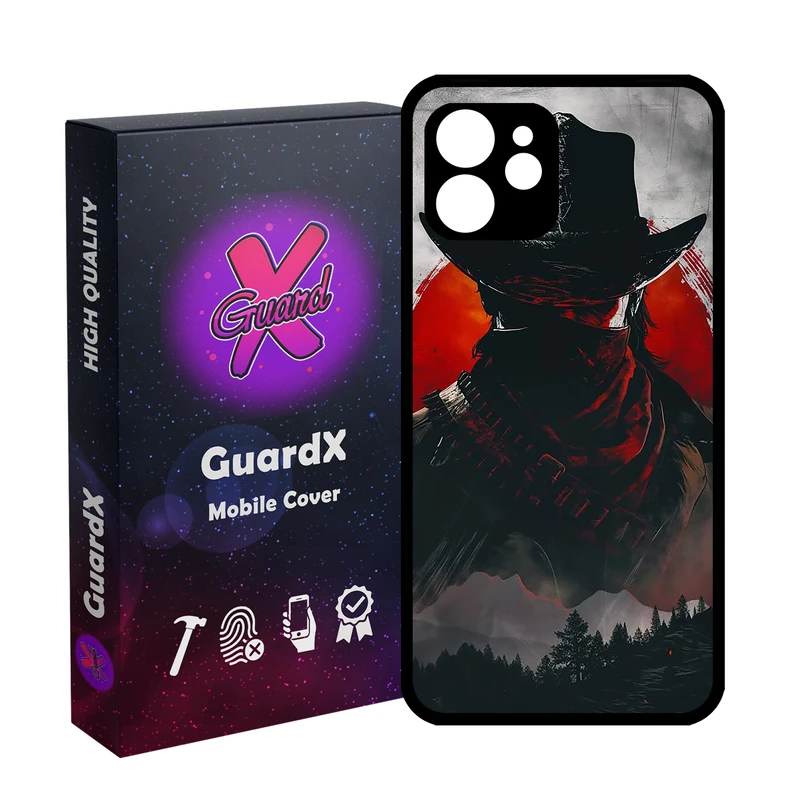 کاور گارد ایکس طرح Red Dead Redemption مدل Glass10733 مناسب برای گوشی موبایل اپل iPhone 12
