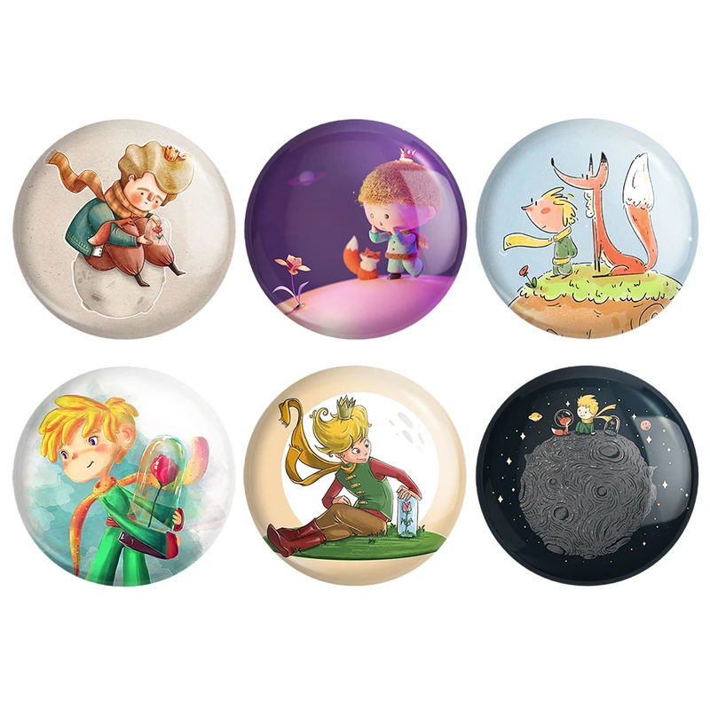 مگنت خندالو طرح شازده کوچولو کد 1649A مجموعه 6 عددی