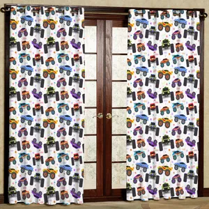   پرده مدل ماشین مسابقه ای هازان پانچی کد 4888 سایز 140x200 سانتی متر