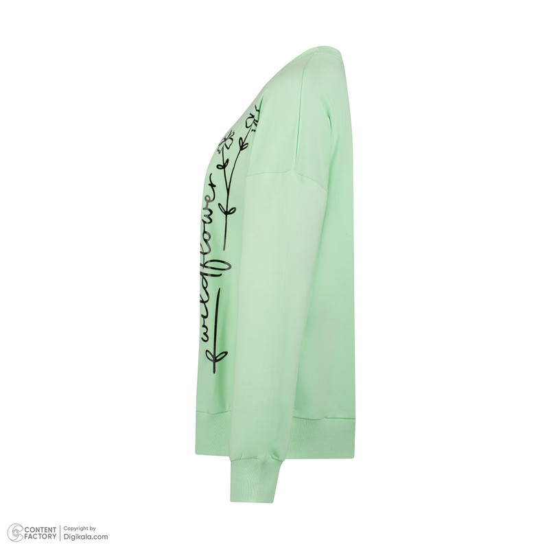 سویشرت زنانه مادر مدل هانا رنگ سبز