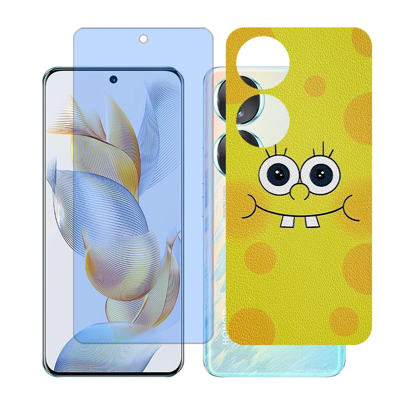 محافظ صفحه نمایش آنتی بلو گلس مدل Together مناسب برای گوشی موبایل آنر 70 به همراه برچسب پوششی پشت گوشی