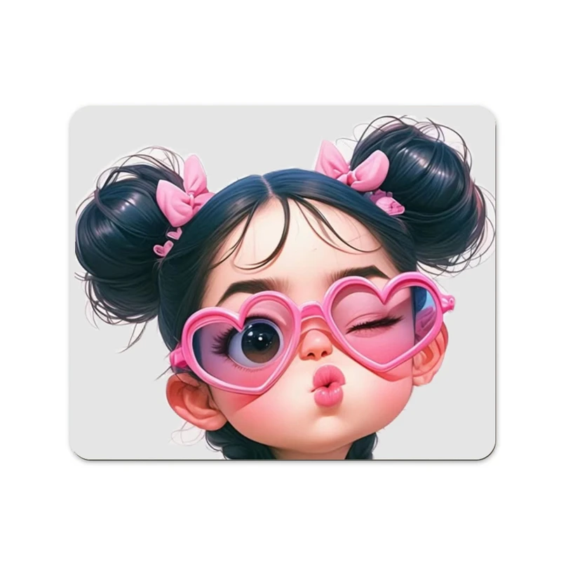 ماوس پد پاد آفرین طرح دختر کد 971 سایز 19*24 سانتی متر