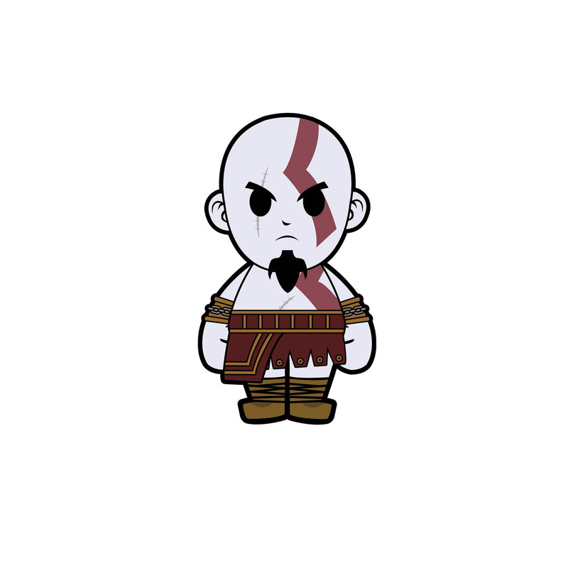 استیکر لپ تاپ و موبایل مدل بازی طرح خدای جنگ کریتوس god of war Kratos کد 2129