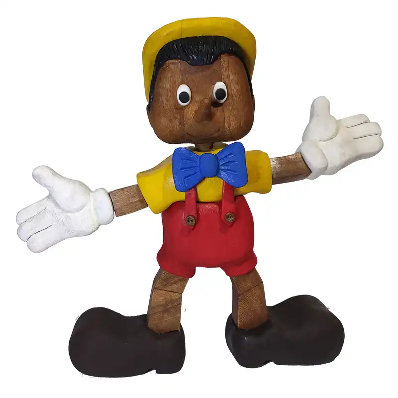 مجسمه چوبی طرح پینوکیو مدل 40210