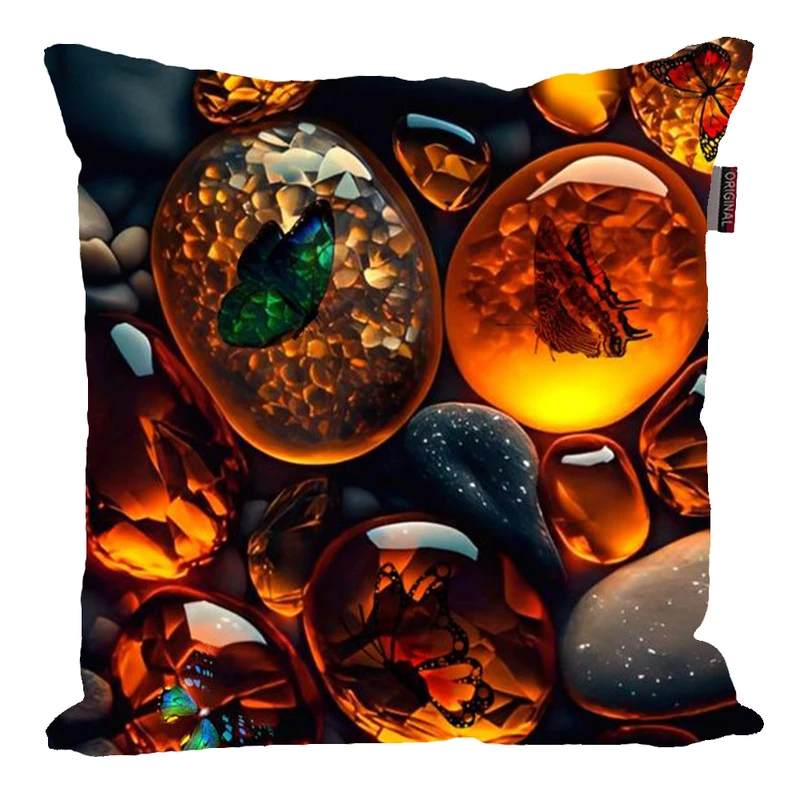 کوسن پاد آفرین مدل زیبای فانتزی سنگ ها کد 191