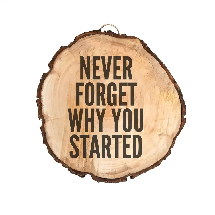 تابلو چوبی مدل Never Give Up