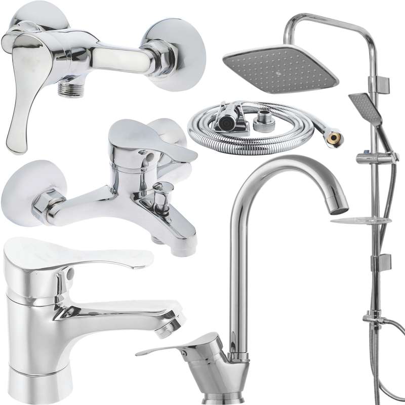 ست شیرآلات های پلاس مدل نیکان ONIX889 مجموعه 6 عددی