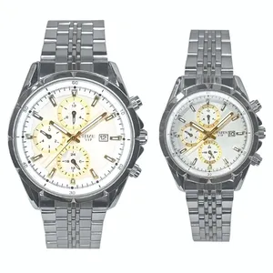 ست ساعت مچی عقربه‌ای کوارتز زنانه و مردانه مدل تک موتور طرح کورنو کد 009